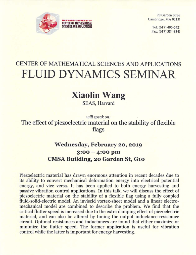2/20/2019 Fluid Dynamics Seminar