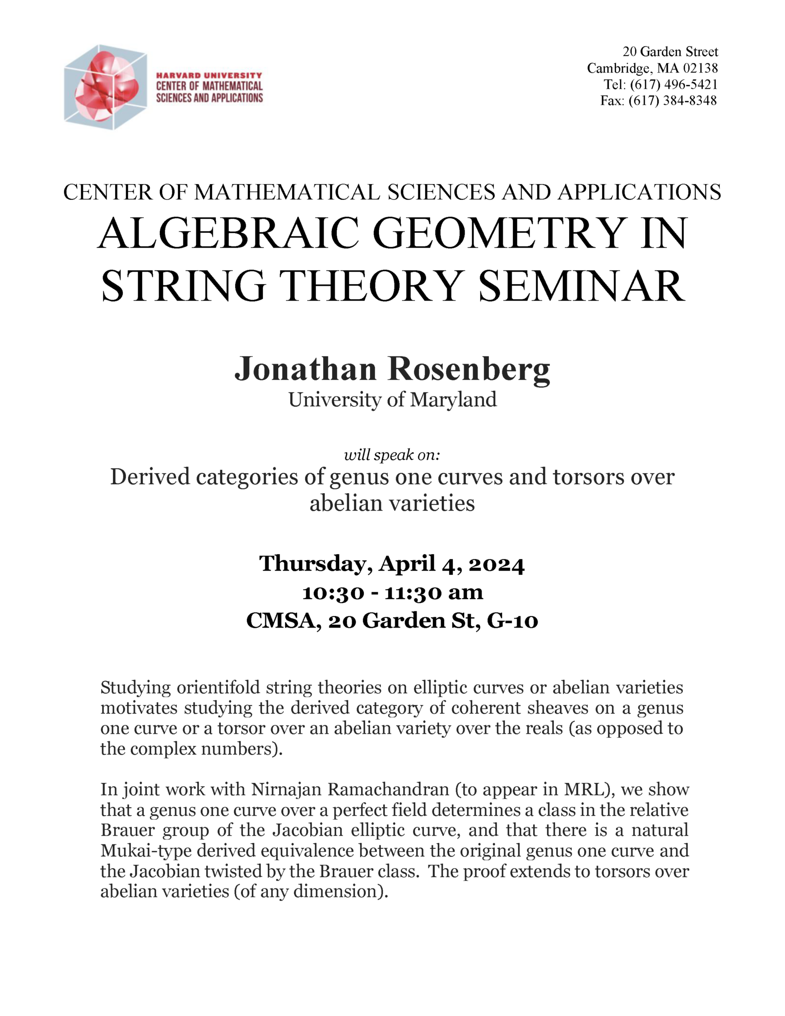 Genus String Derived categories of genus one curves and torsors over abelian ...