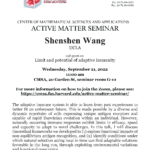 CMSA Active Matter