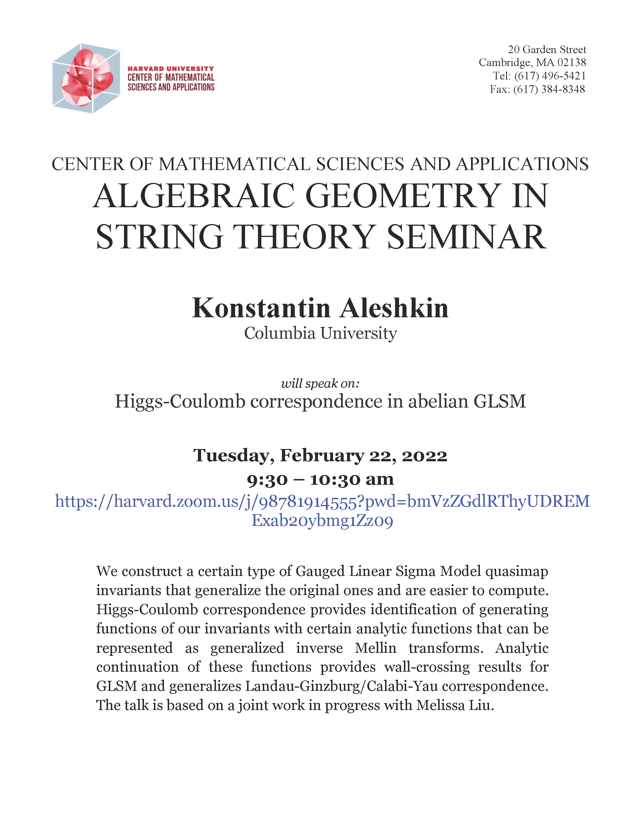 CMSA-Algebraic-Geometry-in-String-Theory-02.22.2022