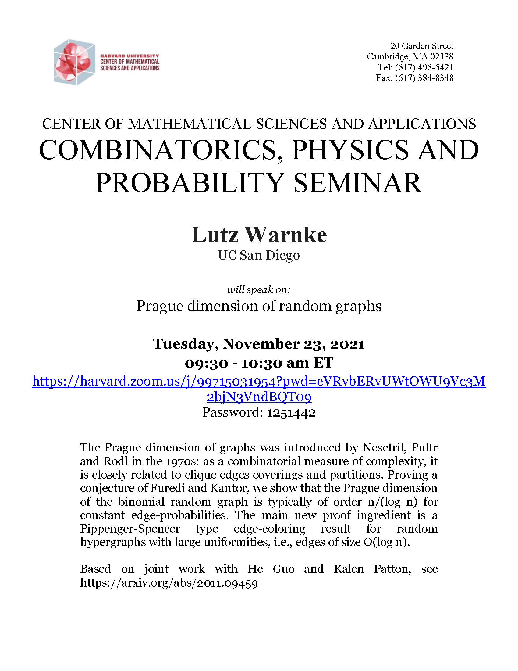 CMSA-Combinatorics-Physics-and-Probability-Seminar-11.23.21