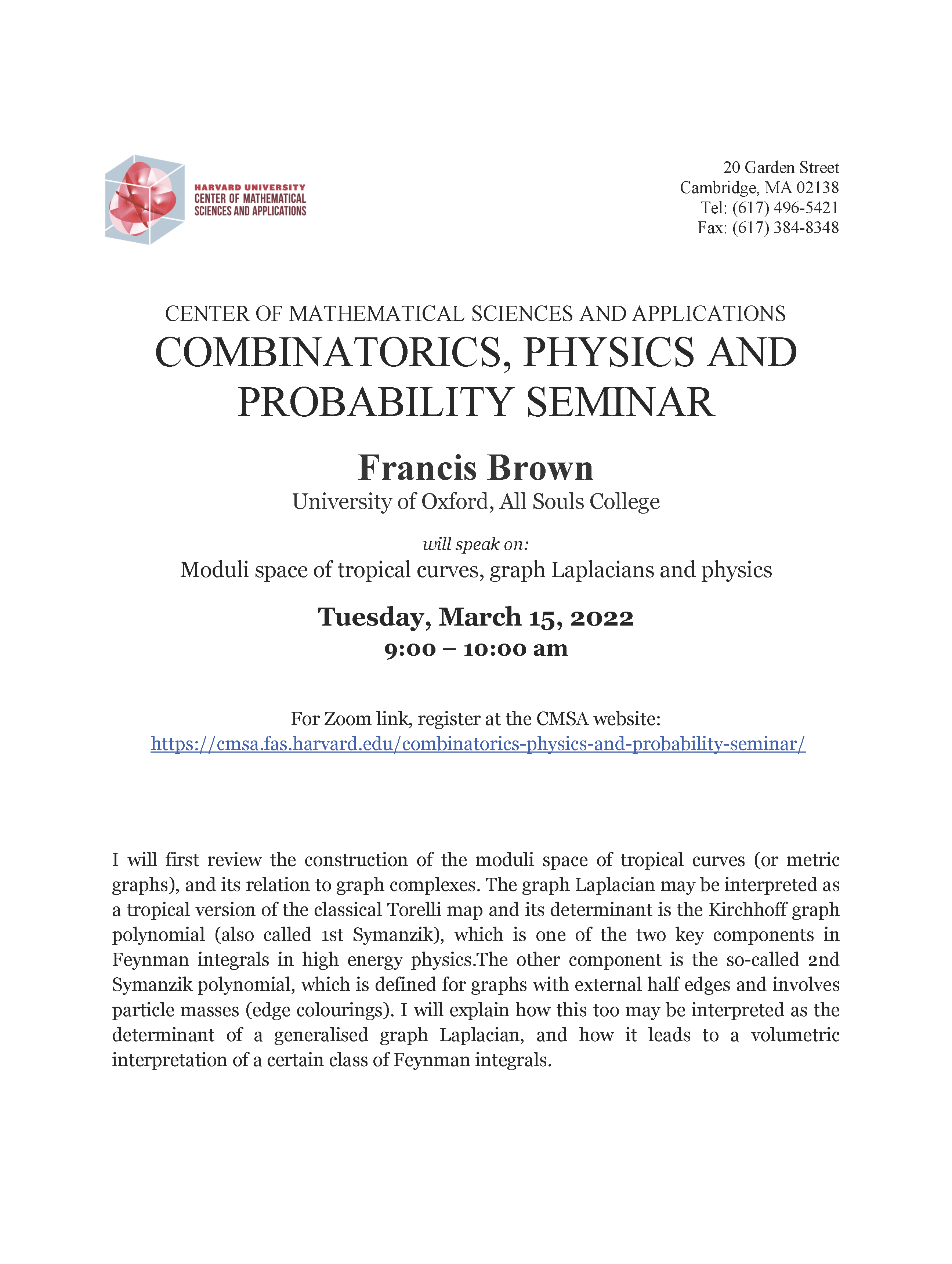 CMSA-Combinatorics-Physics-and-Probability-Seminar-3.15.2022-1