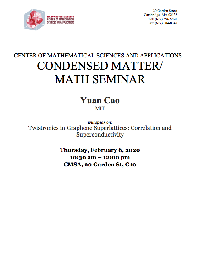 CMSA-Condensed-Matter-Seminar-02.06.20