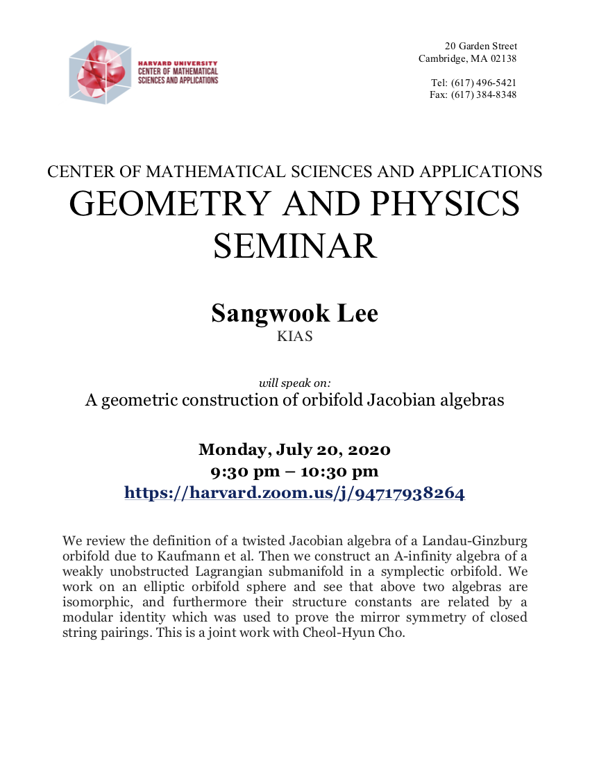 CMSA-Geometry-and-Physics-Seminar-07.20.20