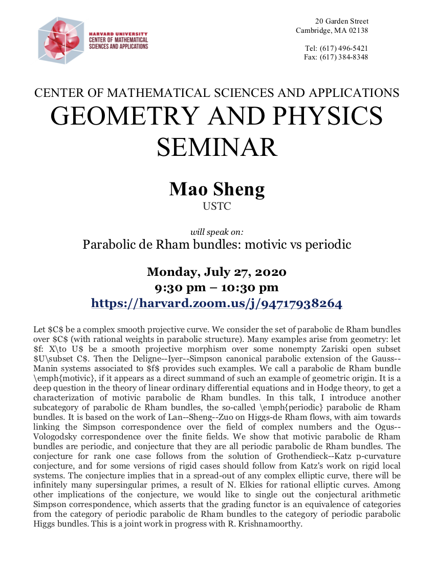 CMSA-Geometry-and-Physics-Seminar-07.27.20