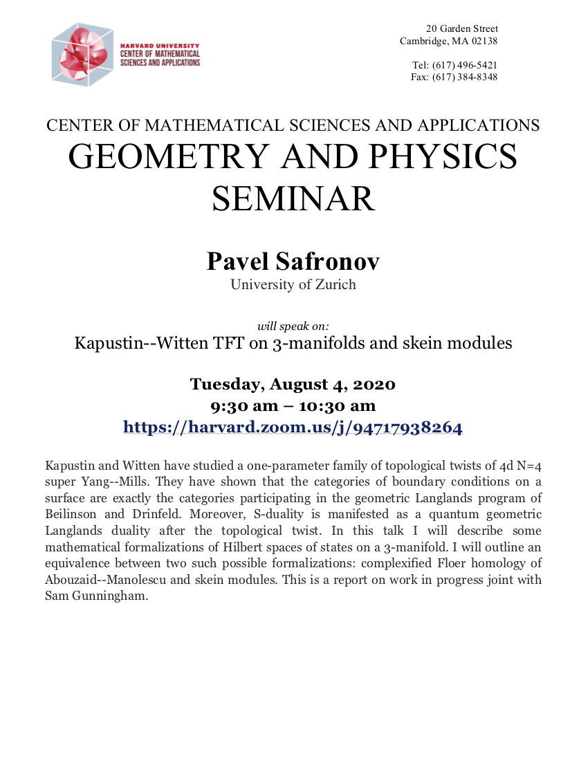 CMSA-Geometry-and-Physics-Seminar-08.04.20