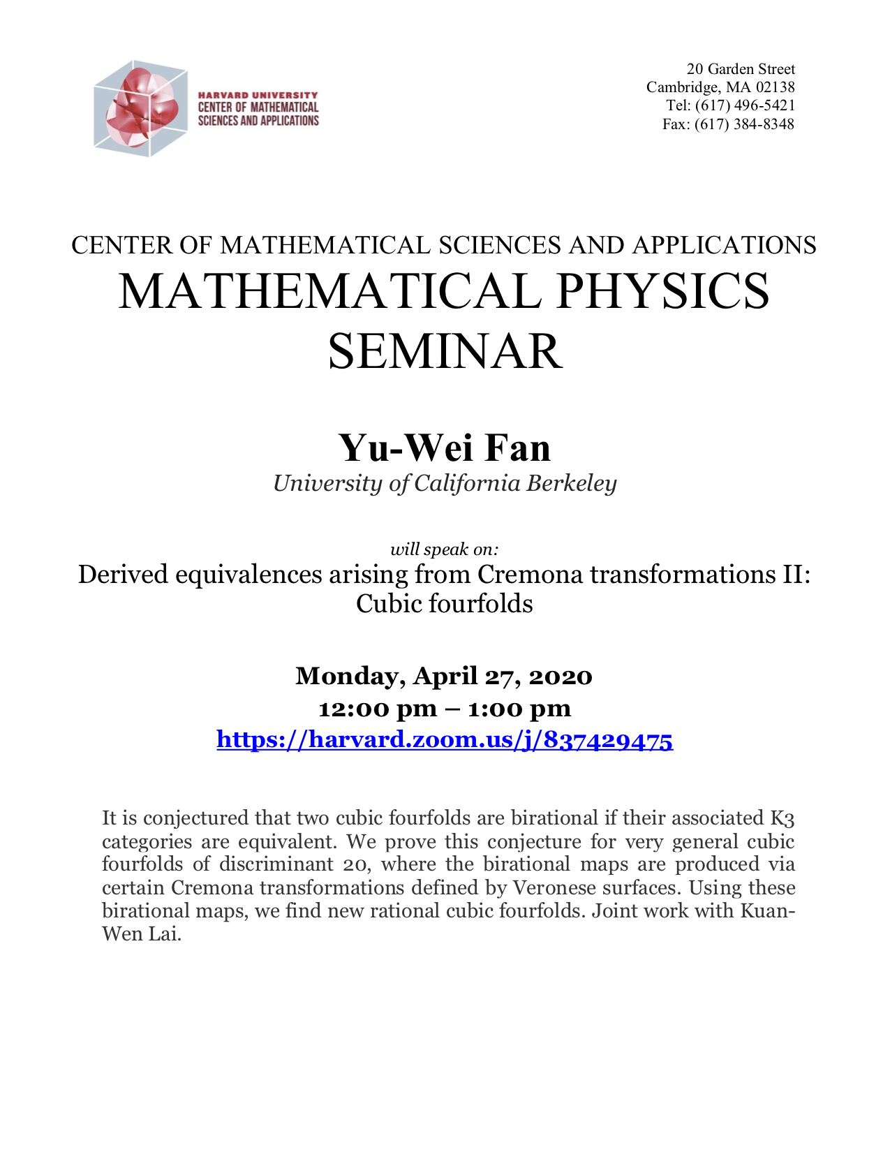 CMSA-Mathematical-Physics-04.27.20