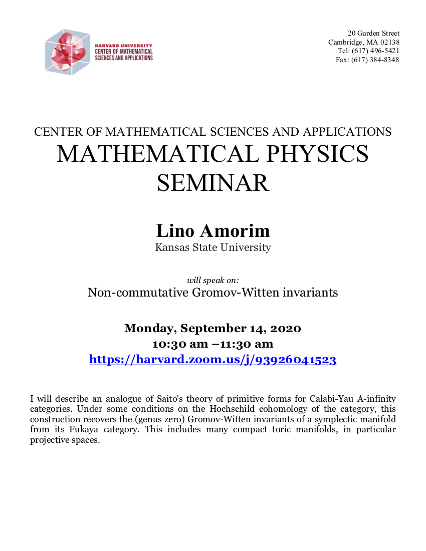 CMSA-Mathematical-Physics-09.14.20