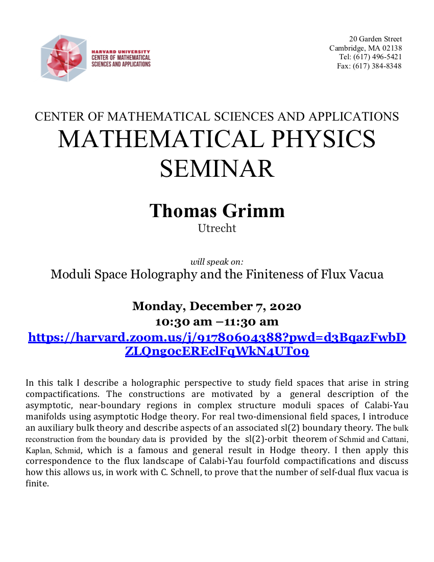 12/7/2020 Math Physics Seminar