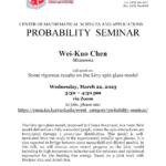 CMSA Probability Seminar 03.22.23