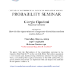 CMSA Probability Seminar 05.11.23