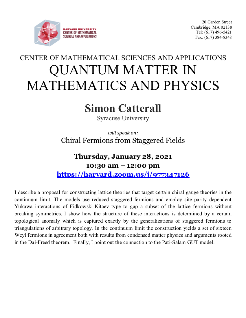 CMSA-Quantum-Matter-in-Mathematics-and-Physics-01.28.21