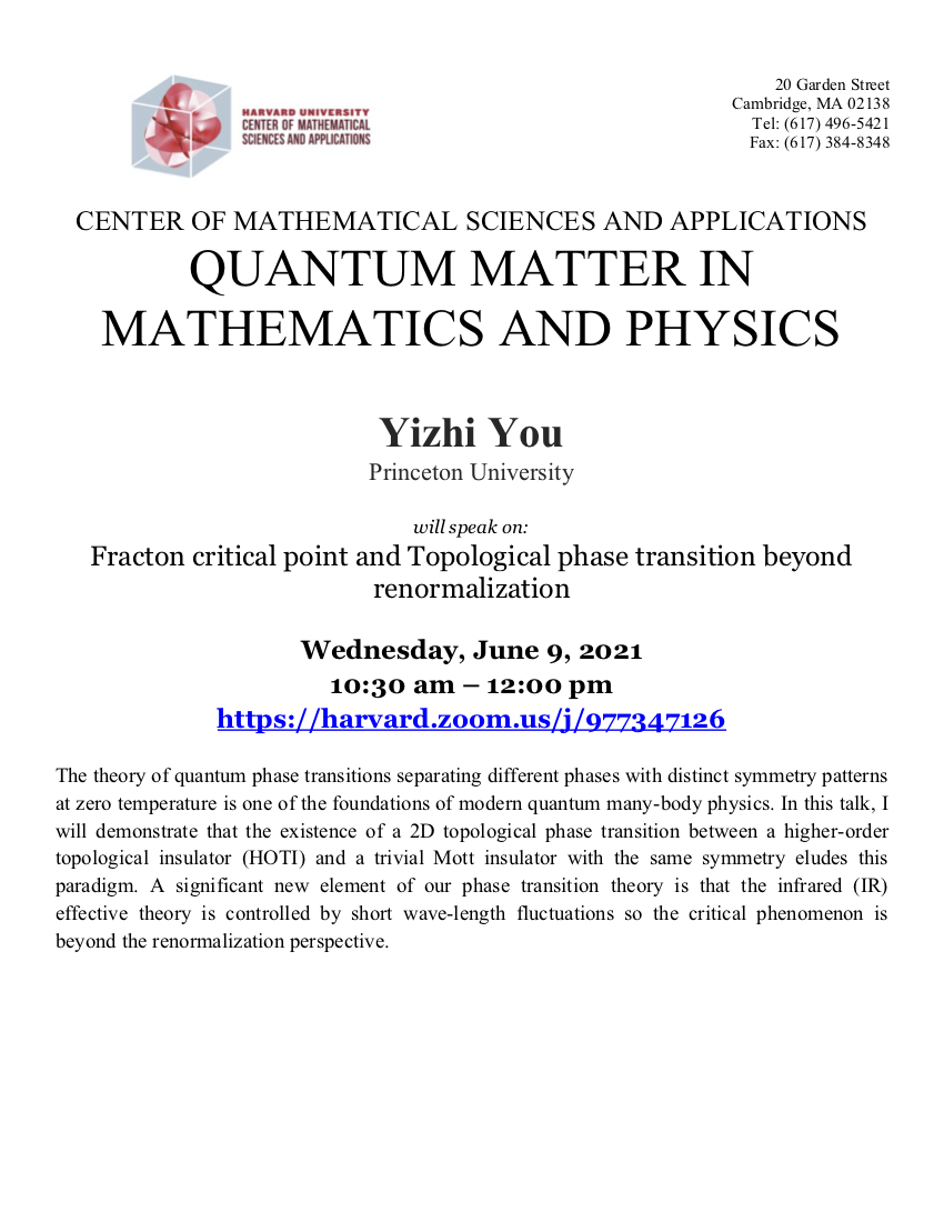CMSA-Quantum-Matter-in-Mathematics-and-Physics-06.09.21