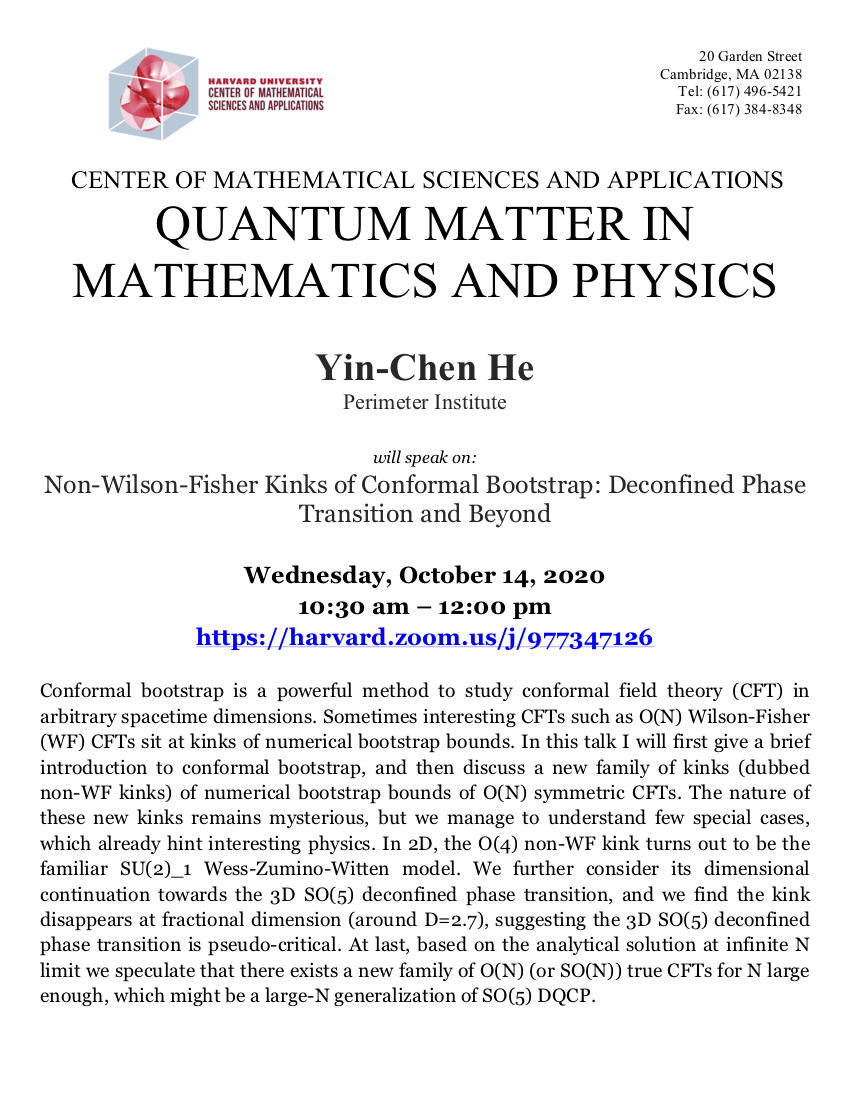 CMSA-Quantum-Matter-in-Mathematics-and-Physics-10.14.20