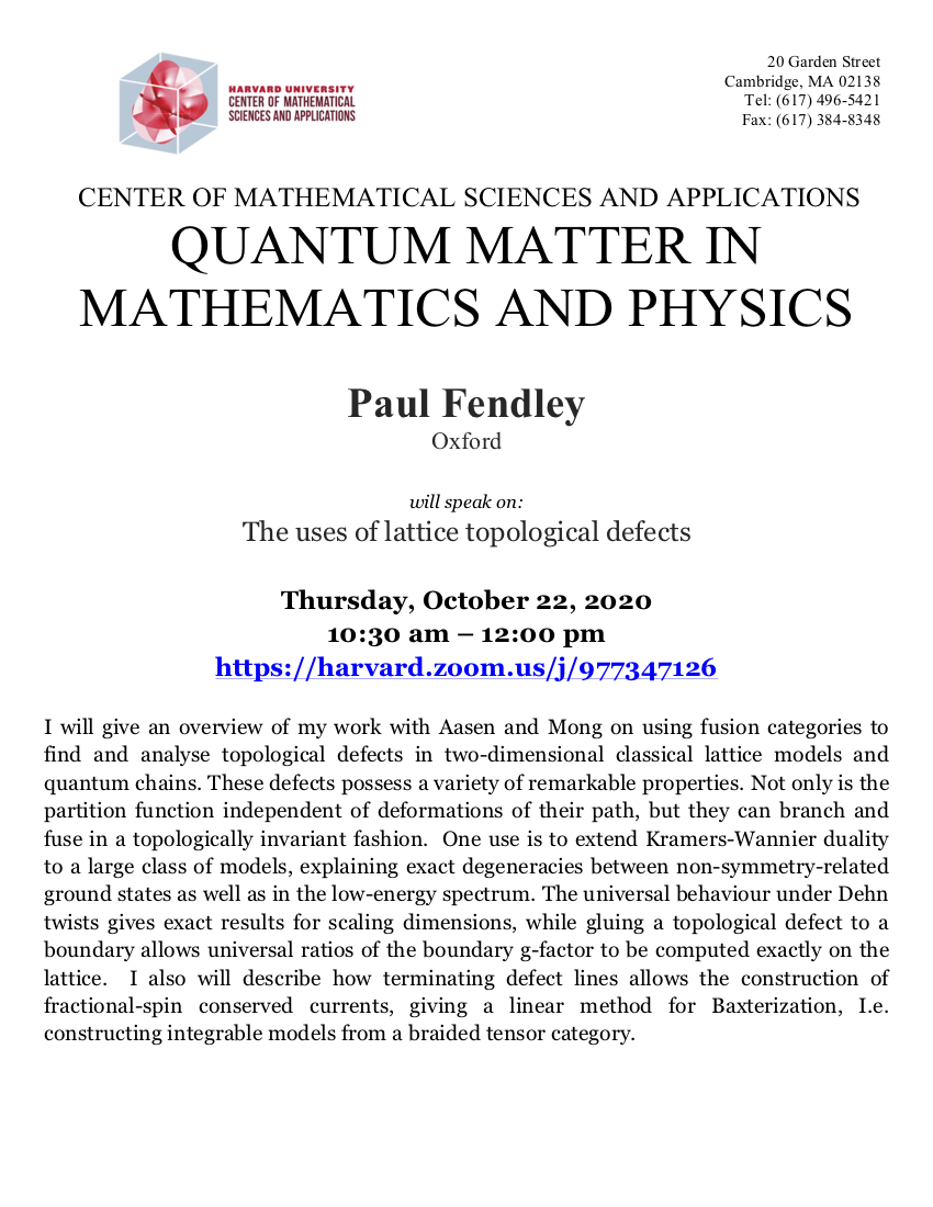 CMSA-Quantum-Matter-in-Mathematics-and-Physics-10.22.20