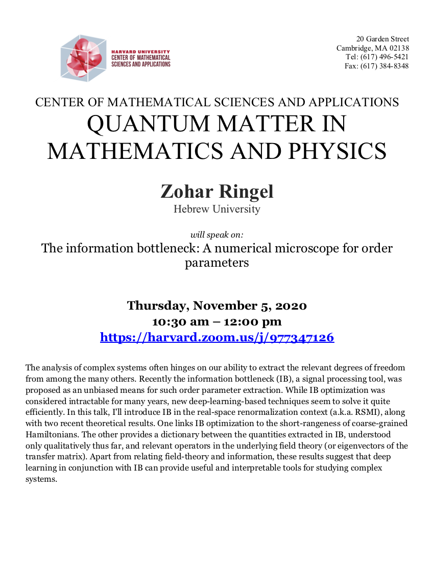 CMSA-Quantum-Matter-in-Mathematics-and-Physics-11.05.20