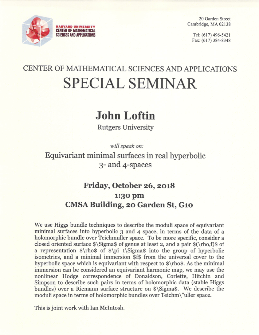 CMSA-Special-Seminar-102618