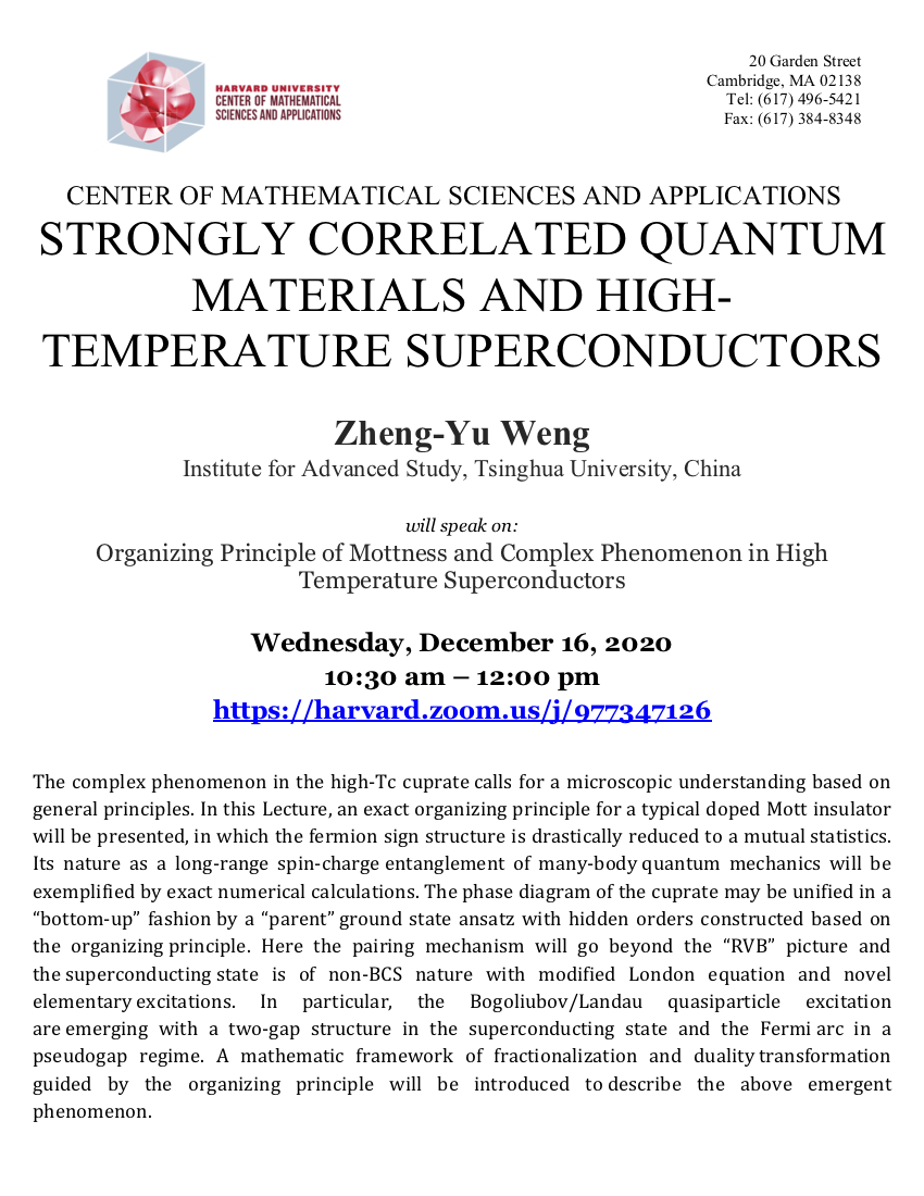 12/16/2020 Strongly Correlated Quantum Materials