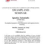 CMSA Swampland Seminar 01.30.23