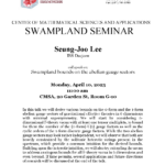 CMSA Swampland Seminar 04.10.23