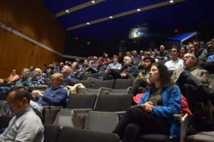 People on Backseats Looking Towards Stage in the 2019 Ding Shum Lecture featuring Ronald Rivest