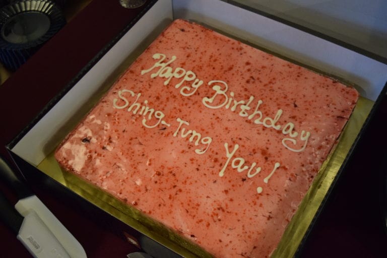 Birthday Cake in the Conference in honor of the 70th Birthday of Shing-Tung Yau
