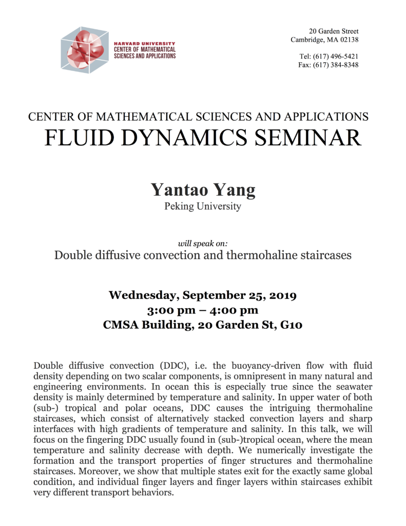 9/25/2019 Fluid Dynamics Seminar