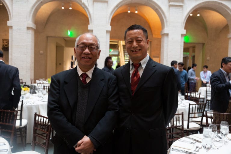 Two Happy Faces in Formal in conference in honor of the 70th Birthday of Shing-Tung Yau
